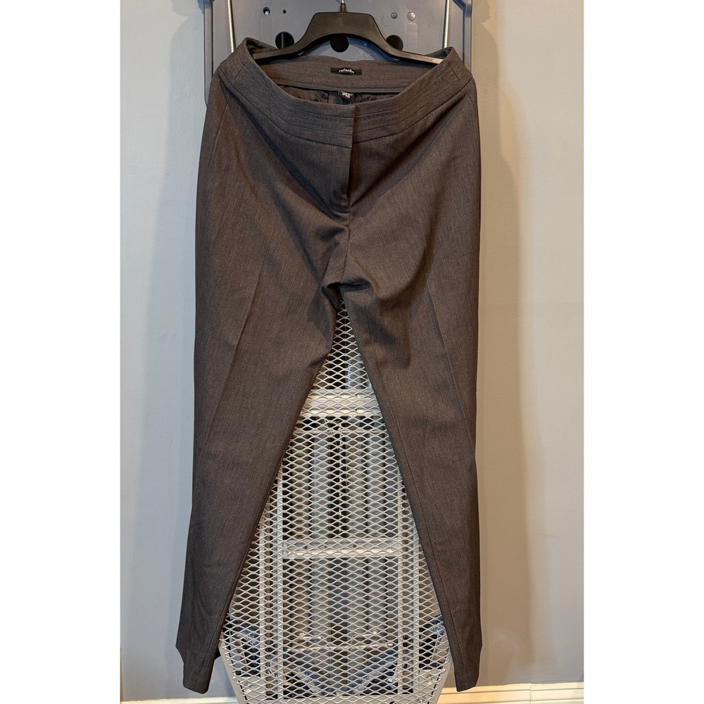 Rafaella Pants Women 12 Dress Pants Wide Leg‎ Gray